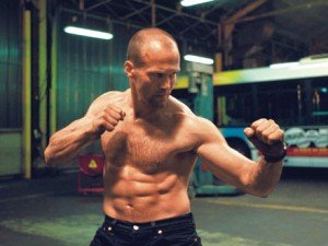 Jason Statham ripped abs