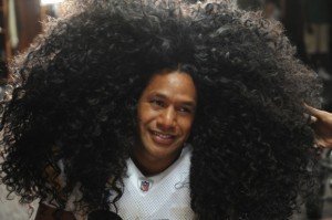 Troy Polamalu huge hair