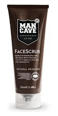 man cave face scrub