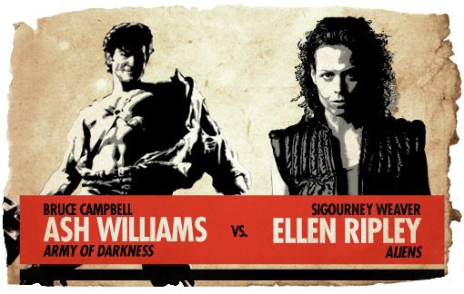 Action Hero Showdown Ash Williams vs. Ellen Ripley