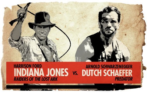 Ultimate Action-Hero Showdown: Indiana Jones vs. Dutch