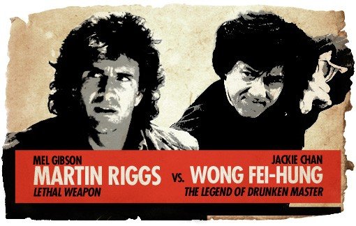 Action Hero Showdown: Martin Riggs vs. Drunken Master