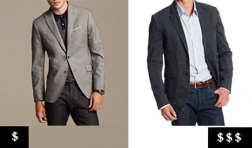 how to pick out a men's blazer buttons