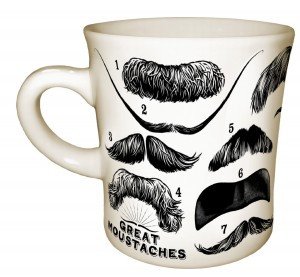 cool coffee mug moustache