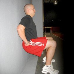 How To Look Better With Your Shirt Off wall sit