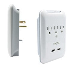 usb wall outlets white dual