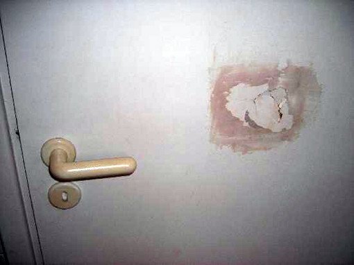 punch a hole in a wall not a door