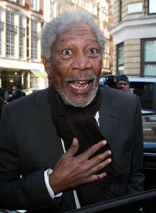 Morgan Freeman surprised