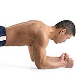 core exercises for men, plank