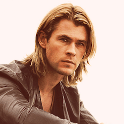 long hair cuts for men, chris hemsworth
