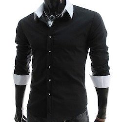 best mens dress shirts, Lees Men's Casual Slim Fit 2 Tone Dress Shirts