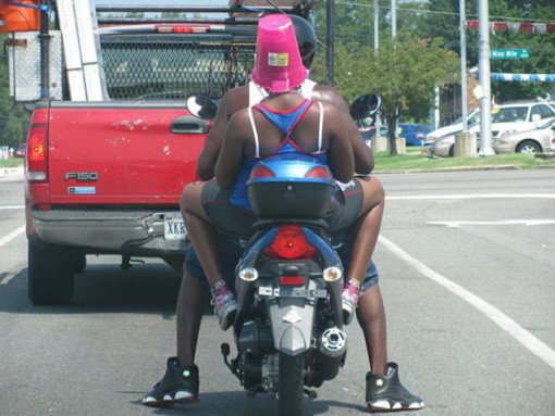 Funny, Weird, and Bizarre Stuff Motorcyclists Wear