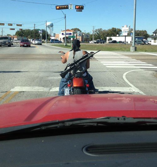 Funny, Weird, and Bizarre Stuff Motorcyclists Wear 6