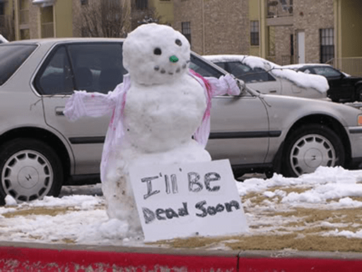 16 Pictures of Dead, Dying, Or Mutilated Snowmen | ModernMan.com