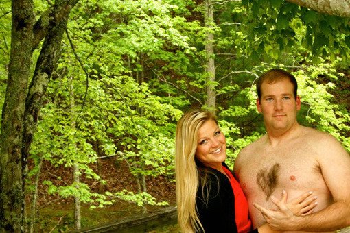 Funny Engagement Photos Heart