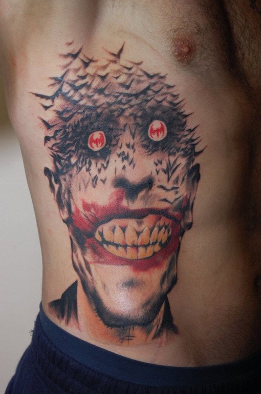 joker awful tattoo