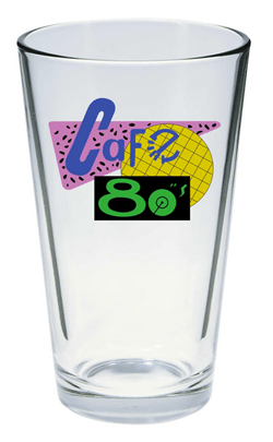 cafe 80's glass