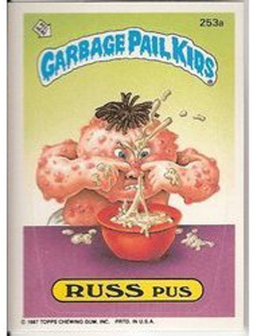 russ puss garbage pail kids