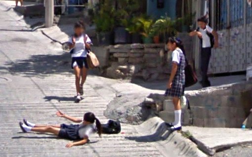 google maps funny pics road