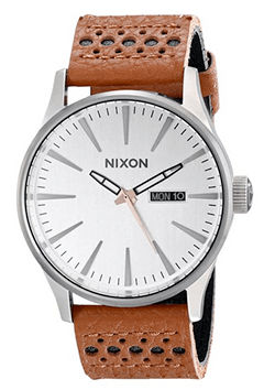 Nixon perforated leather