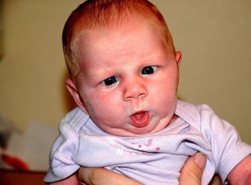 funny baby gallery unhappy face