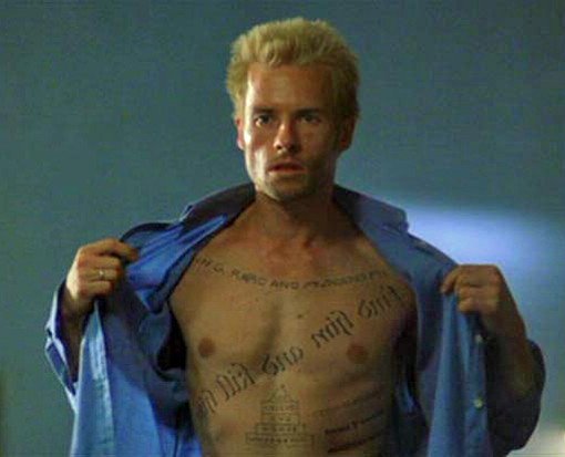 Awesome Tattoos From Movies guy pearce