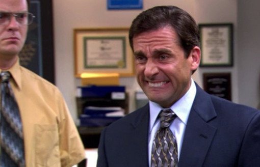 michael scott cry face funny