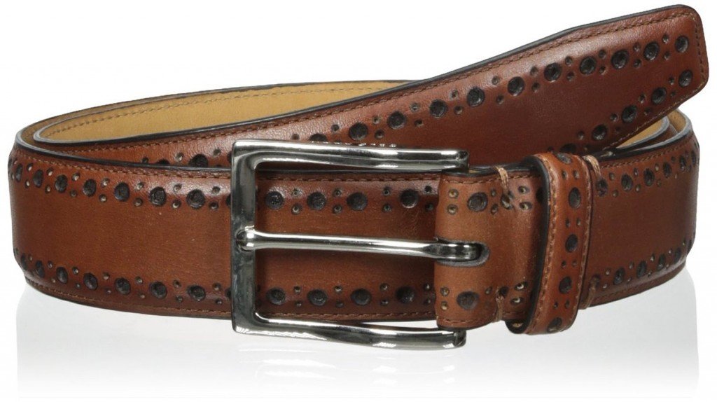 Cole Haan Men's 35mm Feather Edge Stitched Belt for men