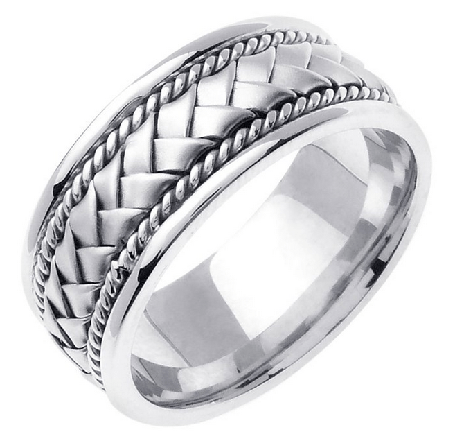 best wedding bands for men Braided Basket