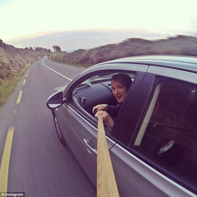selfie Stick Fails That'll Make You Shake Your Head In Shame car head on