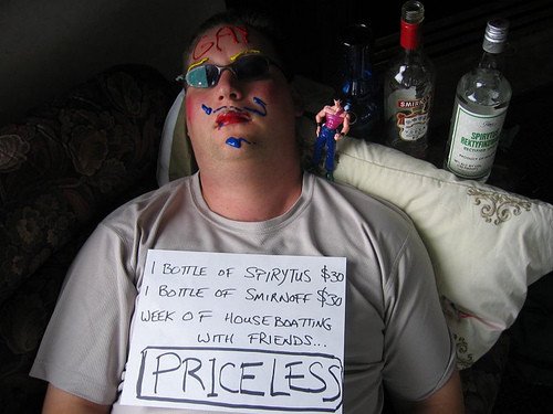 people who passed out from drinking