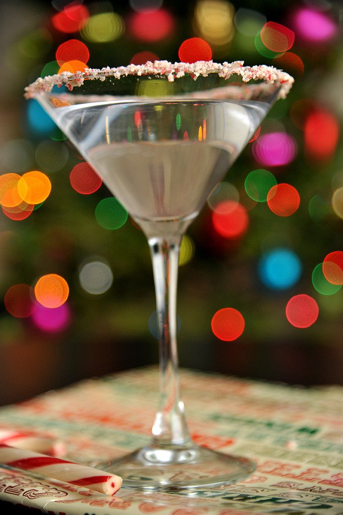 candy cane martini