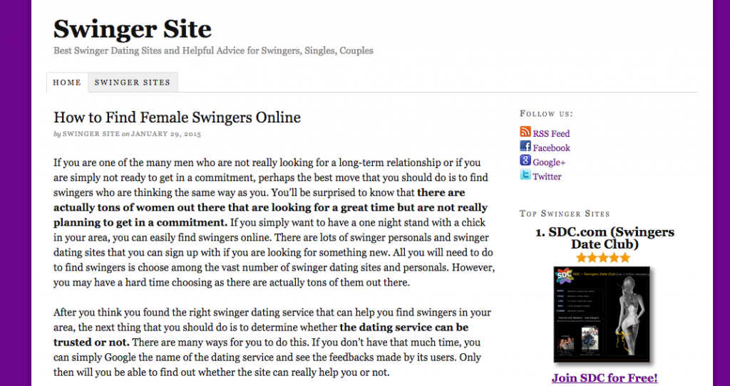 best website for swinger couples