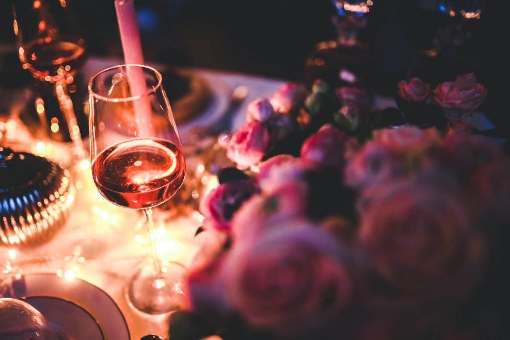 glass of rose wine 6289